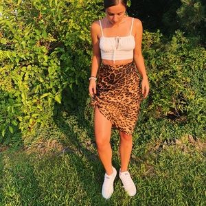 Selling cheetah print skirt !